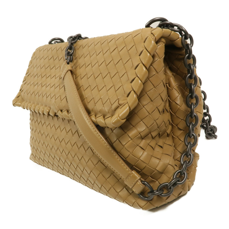BOTTEGA VENETA 羊皮皮革Chain Shoulder鏈帶肩背袋-2
