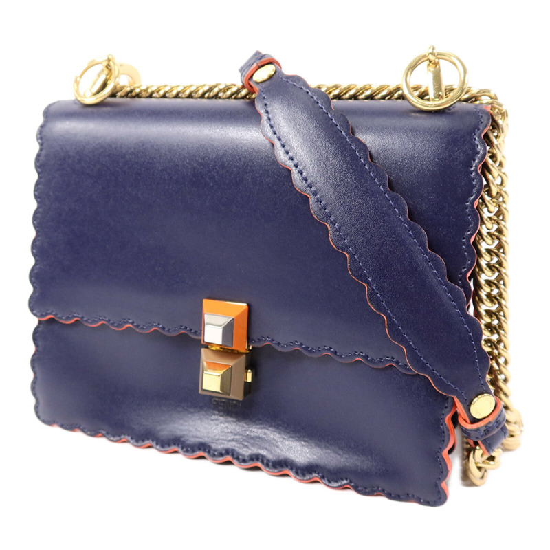 FENDI 牛皮皮革Kan I Small鏈帶肩背袋-2