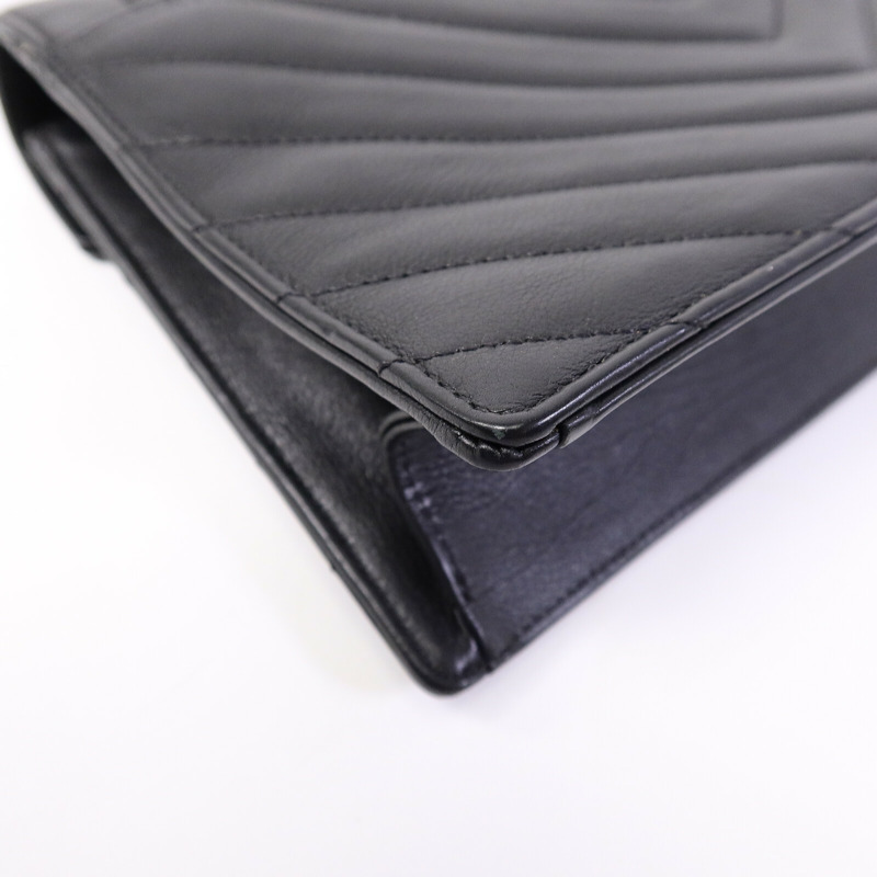 CHANEL 牛皮皮革Chain Shoulder Bag鏈帶肩背袋-13