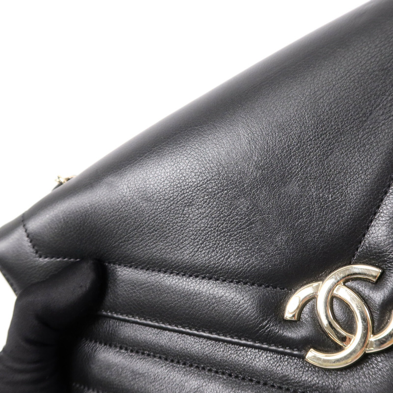 CHANEL 牛皮皮革Chain Shoulder Bag鏈帶肩背袋-18