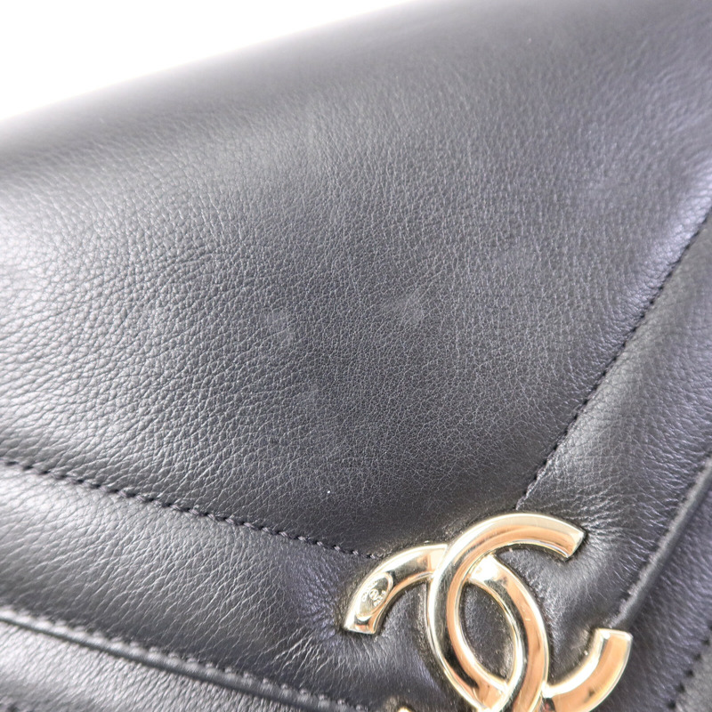CHANEL 牛皮皮革Chain Shoulder Bag鏈帶肩背袋-19