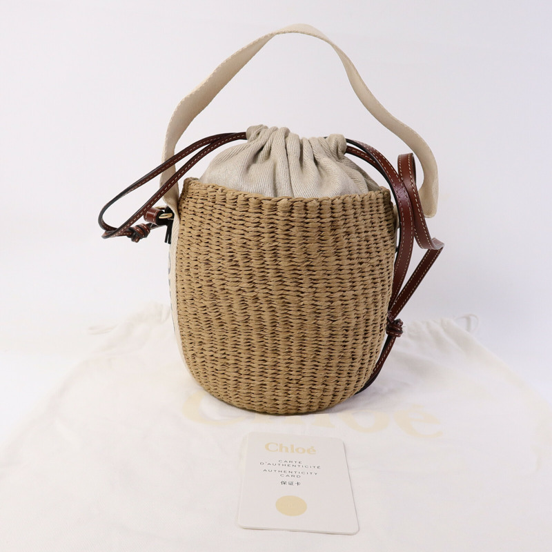 Chloe 藤料Small Woody Basket手挽肩背兩用袋-4