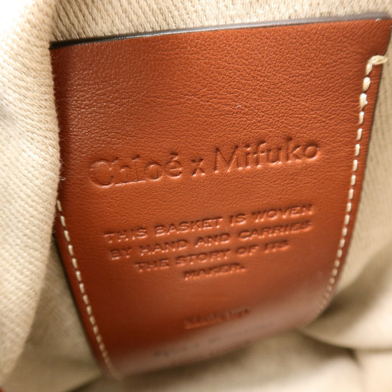 Chloe 藤料Small Woody Basket手挽肩背兩用袋-5