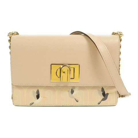 Furla 牛皮皮革1927 Crossbody Bag鏈帶肩背袋