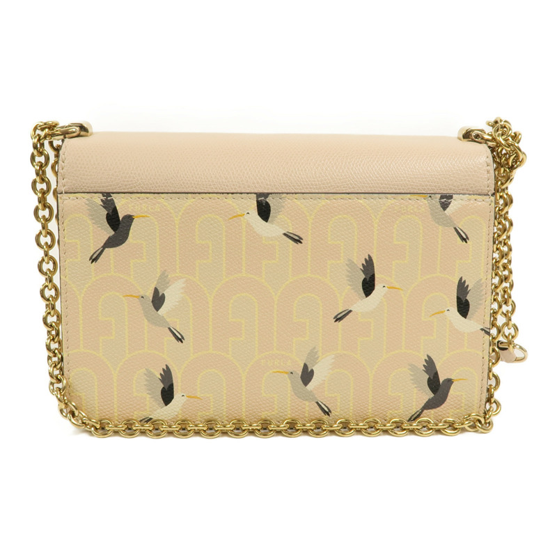 Furla 牛皮皮革1927 Crossbody Bag鏈帶肩背袋-1