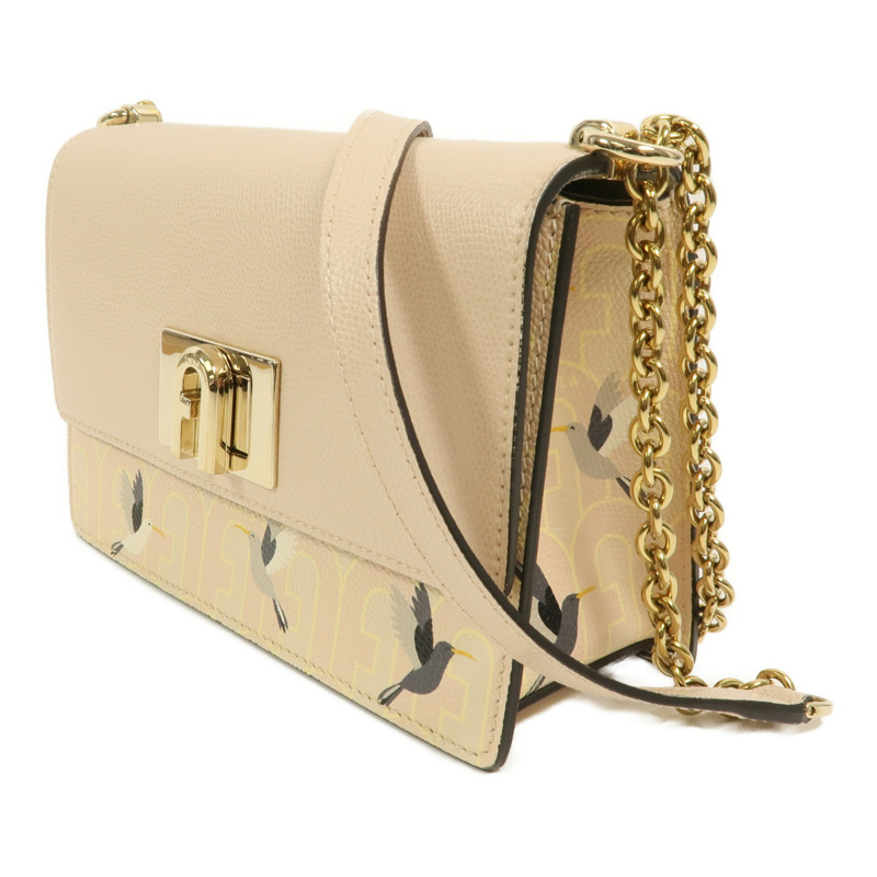 Furla 牛皮皮革1927 Crossbody Bag鏈帶肩背袋-2