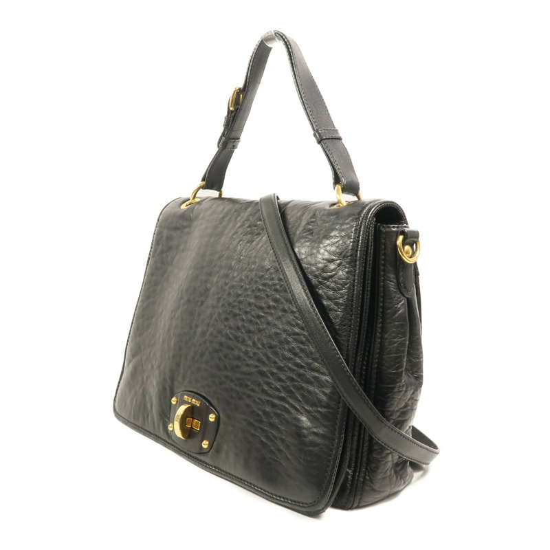 Miu Miu 牛皮皮革Shoulder Bag手挽肩背兩用袋-2