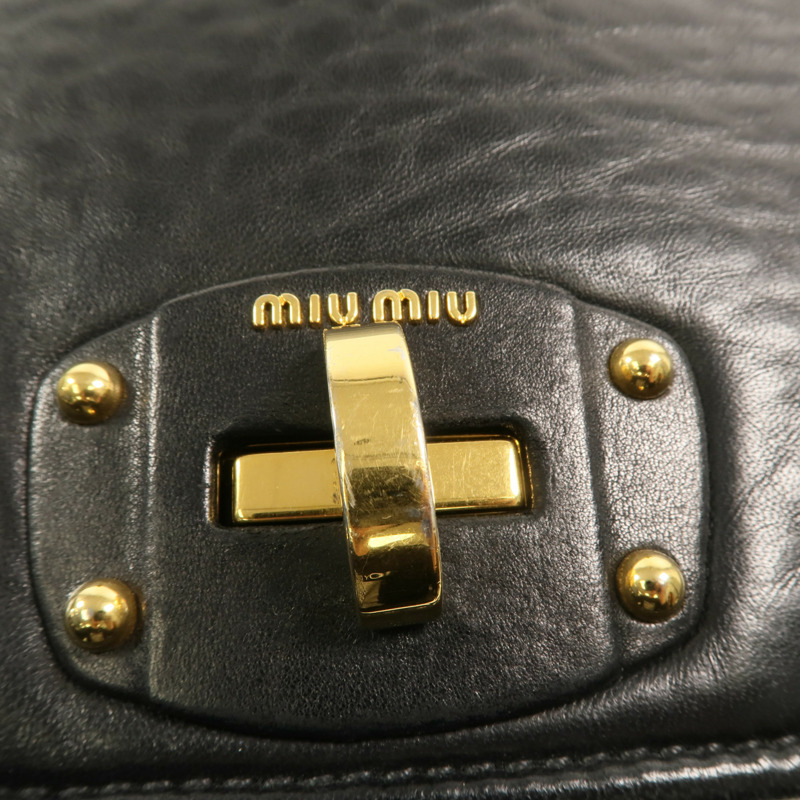 Miu Miu 牛皮皮革Shoulder Bag手挽肩背兩用袋-7
