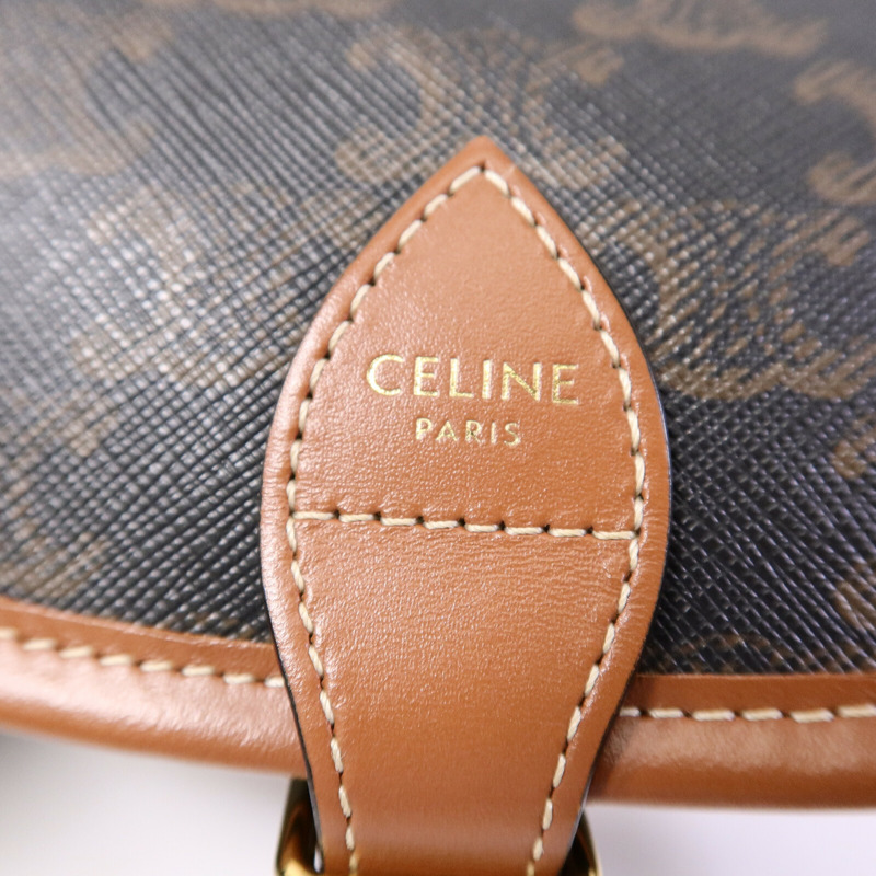 CELINE 塗層帆布Folco肩背袋-5