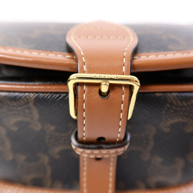 CELINE 塗層帆布Folco肩背袋-6