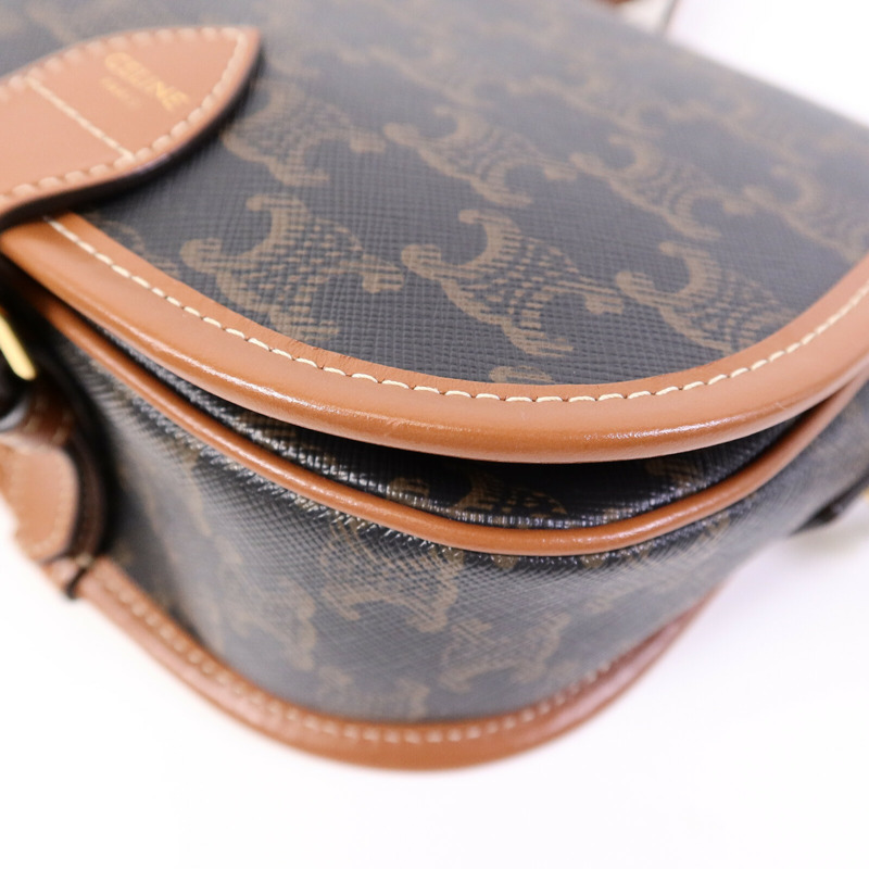 CELINE 塗層帆布Folco肩背袋-10