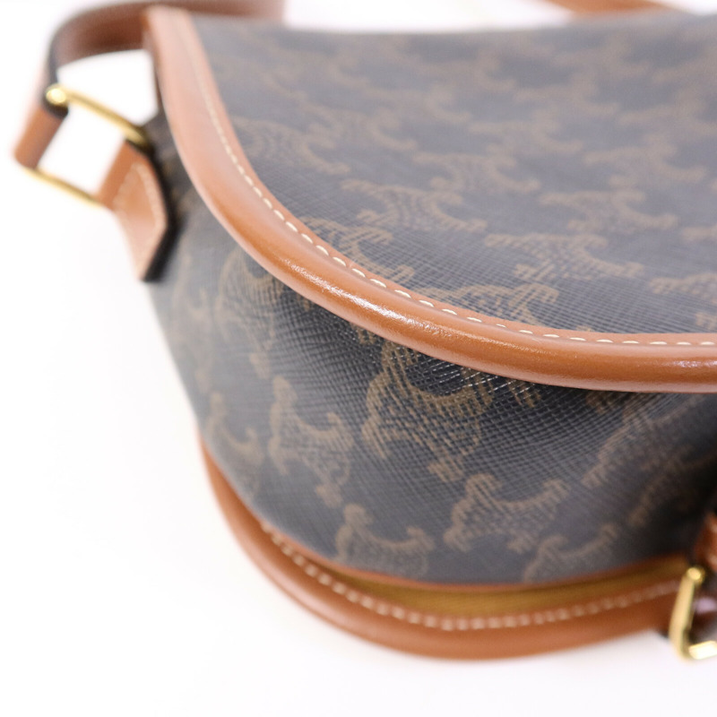 CELINE 塗層帆布Folco肩背袋-13