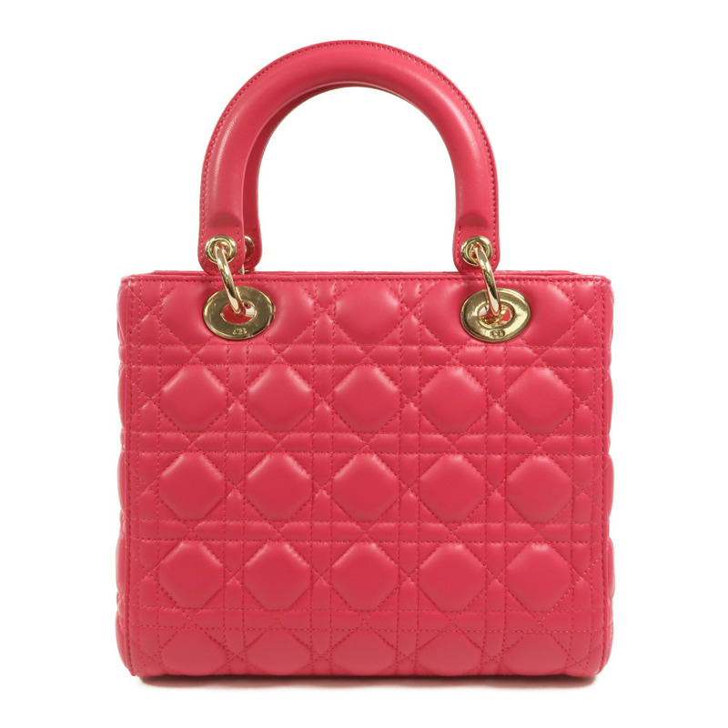 Dior 羊皮皮革Lady Dior Medium手挽肩背兩用袋-1