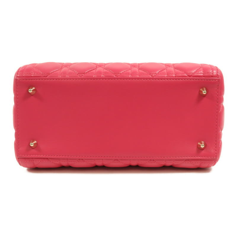 Dior 羊皮皮革Lady Dior Medium手挽肩背兩用袋-3