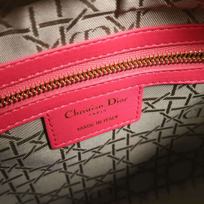 Dior 羊皮皮革Lady Dior Medium手挽肩背兩用袋-5