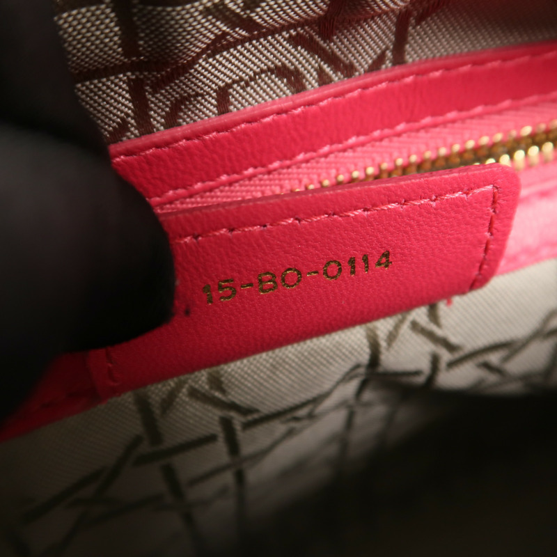 Dior 羊皮皮革Lady Dior Medium手挽肩背兩用袋-6