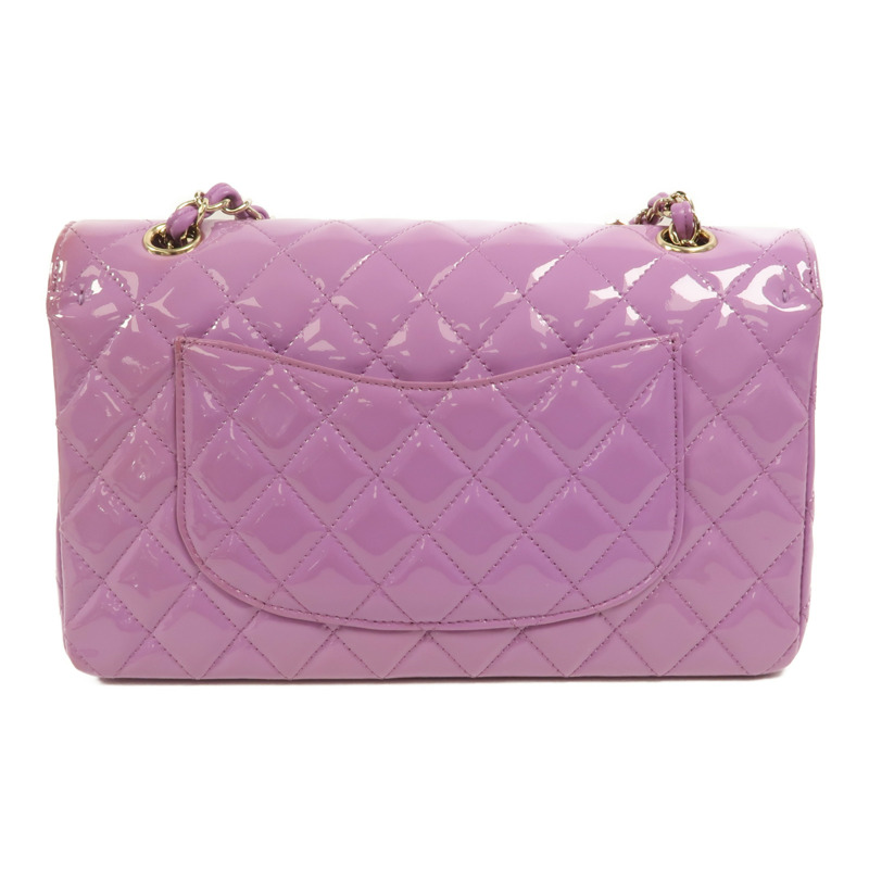 CHANEL 漆皮皮革Classic 25鏈帶肩背袋-1