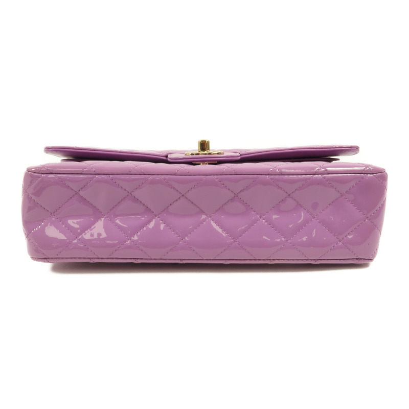 CHANEL 漆皮皮革Classic 25鏈帶肩背袋-3