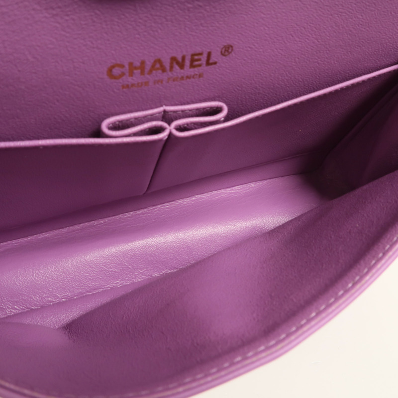 CHANEL 漆皮皮革Classic 25鏈帶肩背袋-4