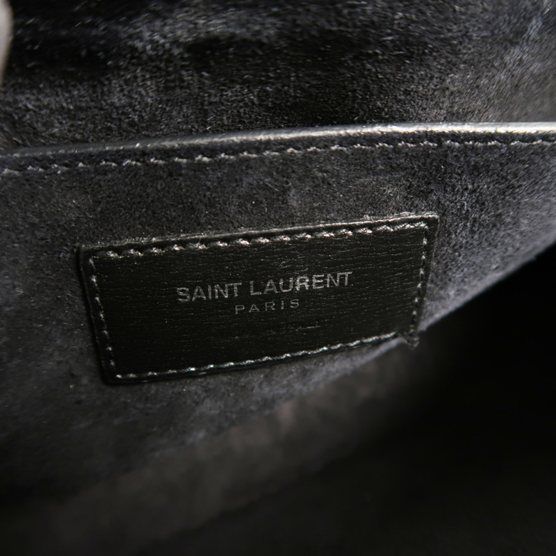 SAINT LAURENT 牛皮皮革Sunset Medium鏈帶肩背袋-6