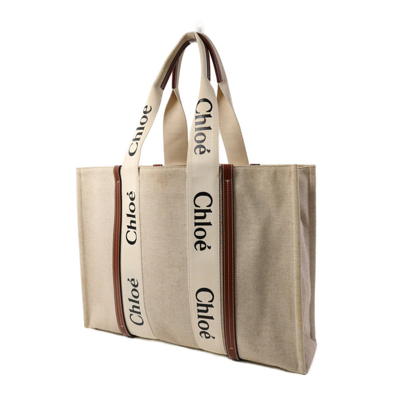 Chloe 帆布Woody Large手挽袋-2