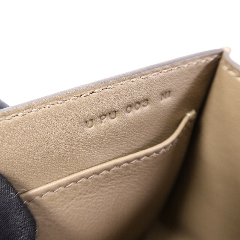 HERMES Chevre皮革Geta肩背袋Etoupe-7