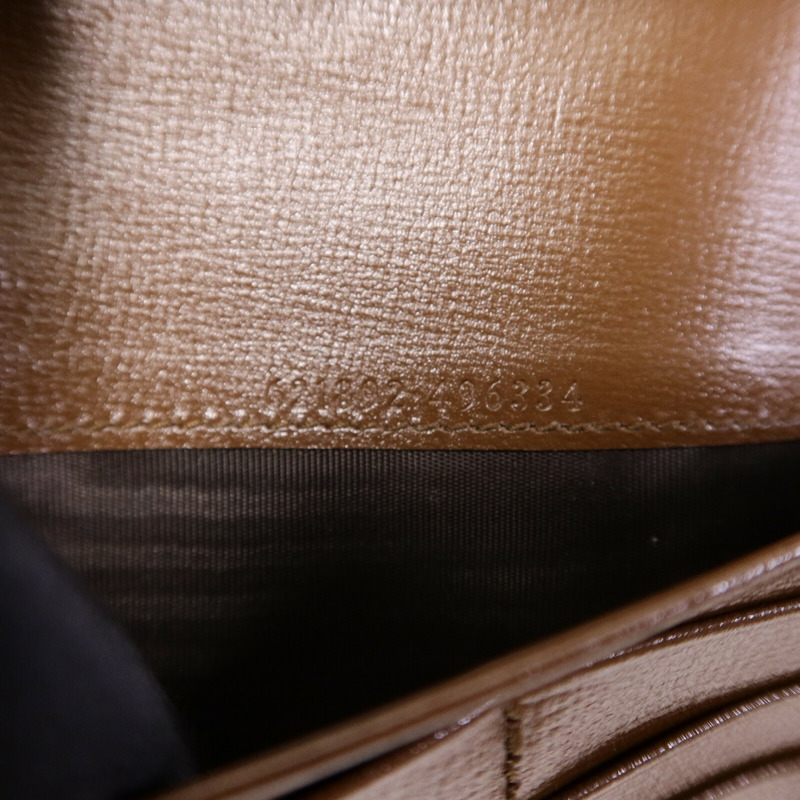 GUCCI 塗層帆布Horsebit1955 Wallet with Chain鏈帶肩背袋-6