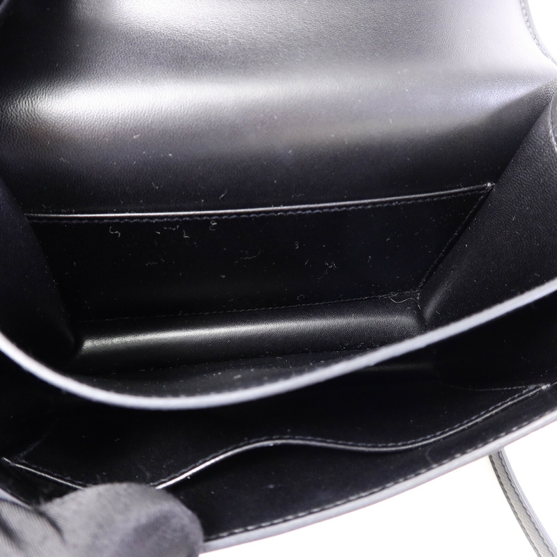 HERMES Epsom皮革Constance Mini肩背袋Noir-4