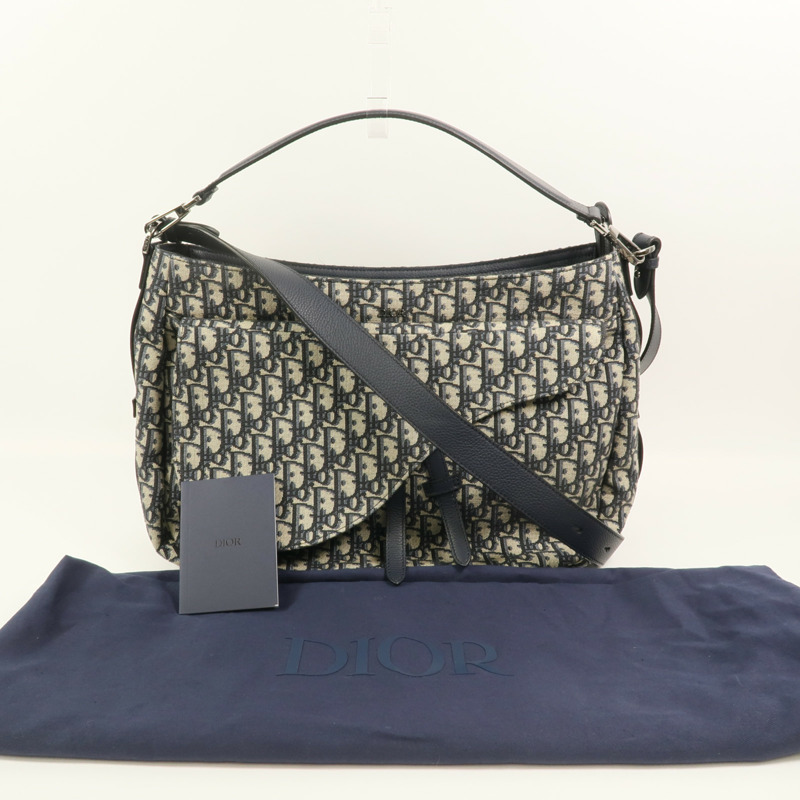 Dior 帆布Saddle Messenger Bag肩背袋-12