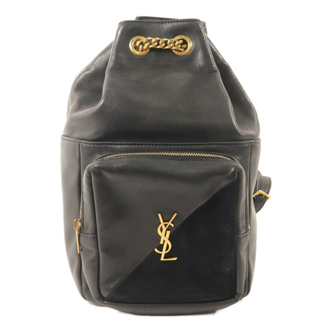 SAINT LAURENT 牛皮/麂皮皮革Jamie Backpack背包