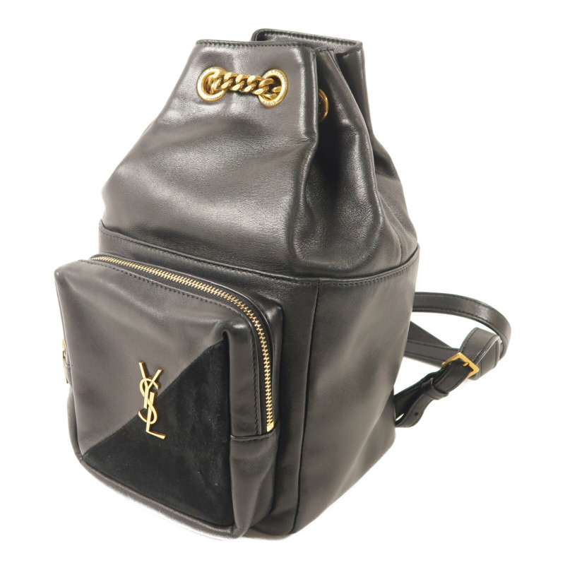 SAINT LAURENT 牛皮/麂皮皮革Jamie Backpack背包-1