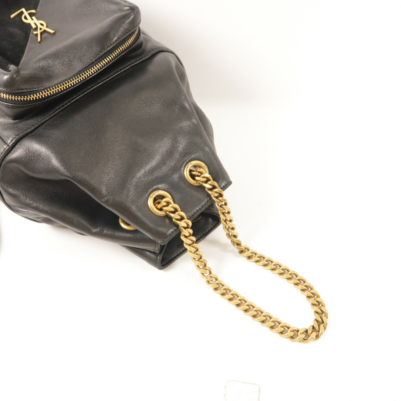 SAINT LAURENT 牛皮/麂皮皮革Jamie Backpack背包-7