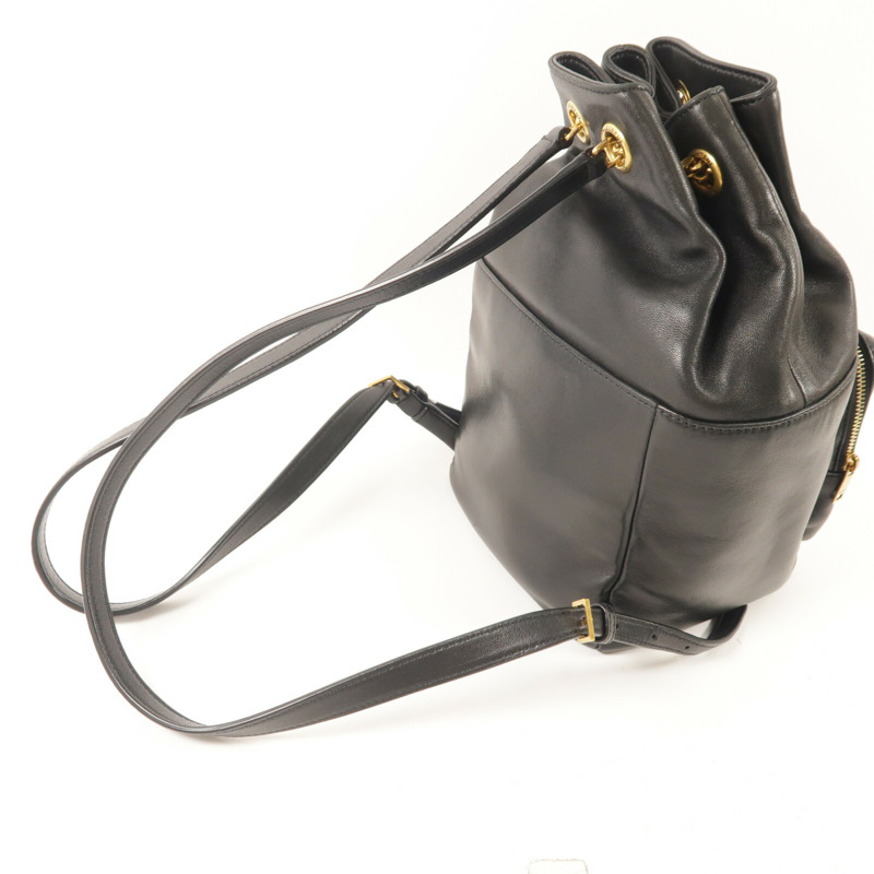 SAINT LAURENT 牛皮/麂皮皮革Jamie Backpack背包-8