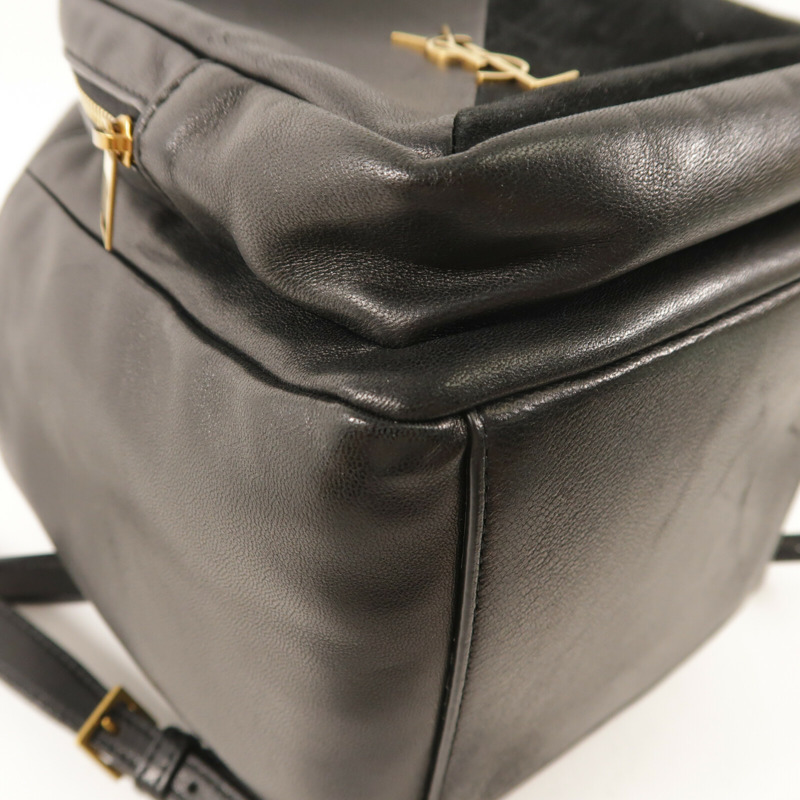 SAINT LAURENT 牛皮/麂皮皮革Jamie Backpack背包-9