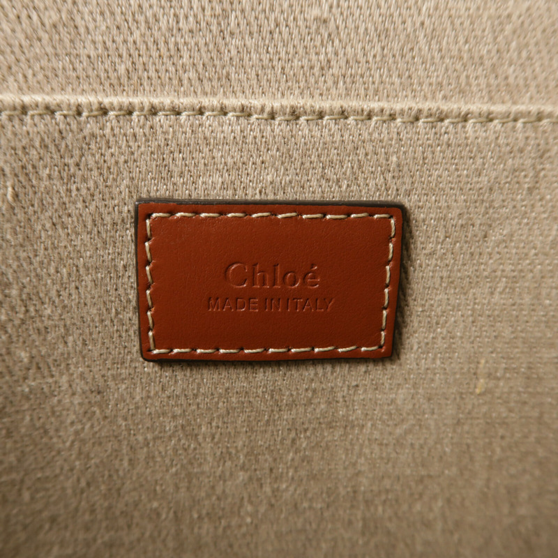 Chloe 帆布Woody Tote Medium手挽袋-5