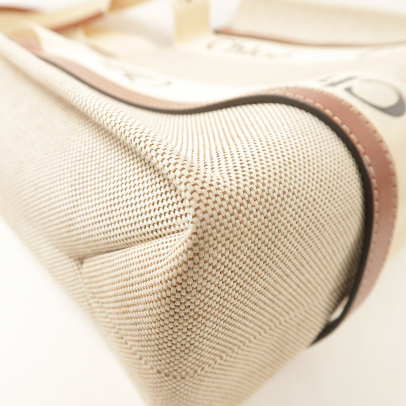 Chloe 帆布Woody Tote Medium手挽袋-10