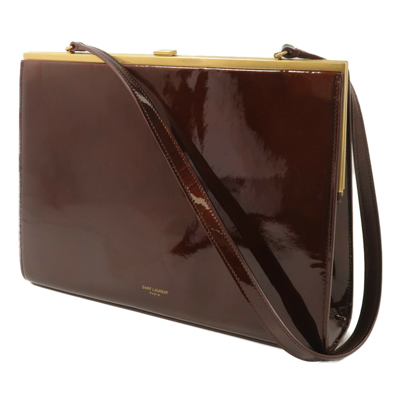 SAINT LAURENT 漆皮皮革Le Anne-Marie肩背袋-1