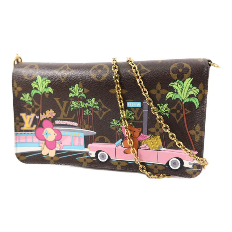 LOUIS VUITTON Monogram Hollywood Xmas Felicie Pochette肩背袋-2
