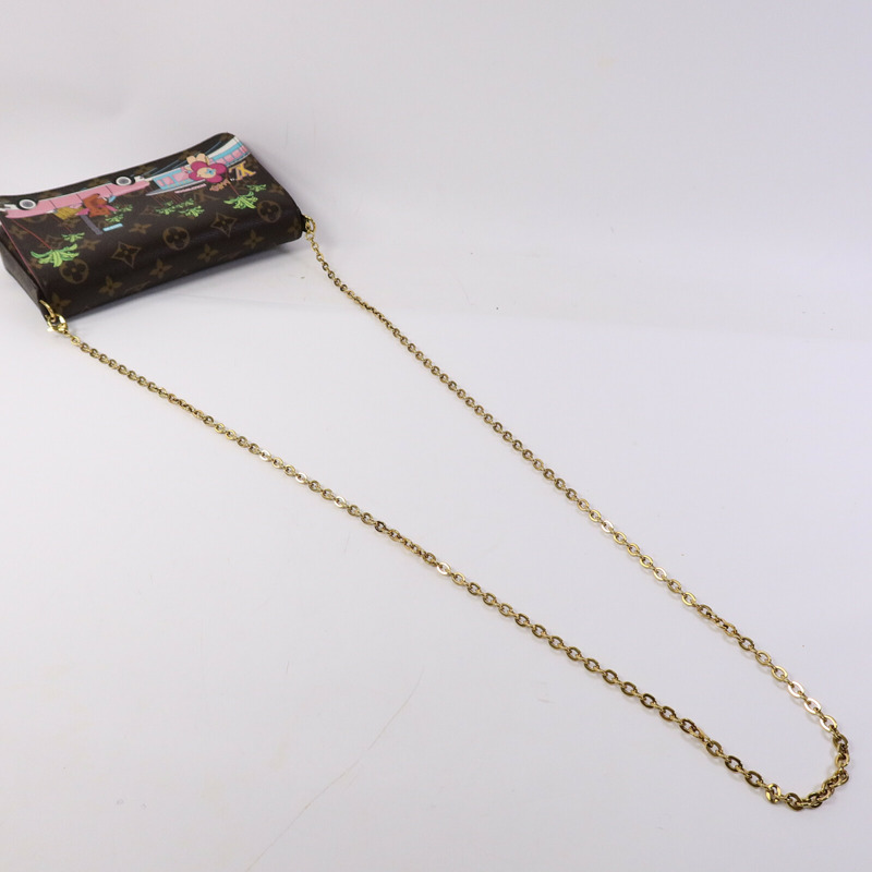 LOUIS VUITTON Monogram Hollywood Xmas Felicie Pochette肩背袋-6