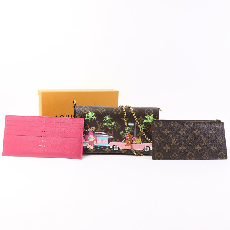 LOUIS VUITTON Monogram Hollywood Xmas Felicie Pochette肩背袋-7