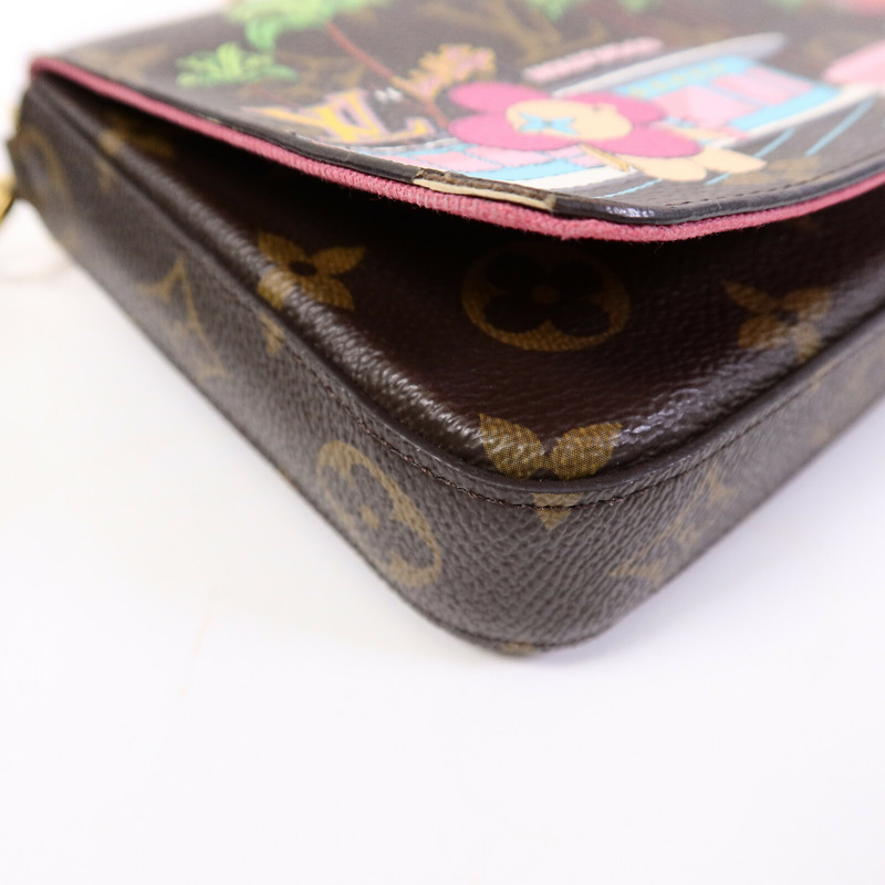 LOUIS VUITTON Monogram Hollywood Xmas Felicie Pochette肩背袋-8