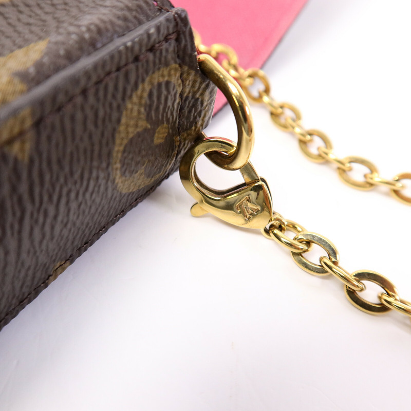LOUIS VUITTON Monogram Hollywood Xmas Felicie Pochette肩背袋-12