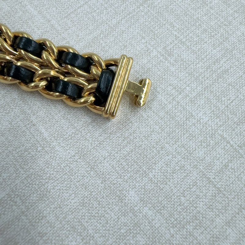 Chanel金色PREMIERE首映方糖錶 (L碼)-8