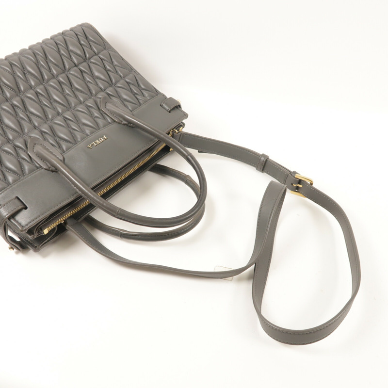 Furla 羊皮皮革2 Way Shoulder手挽肩背兩用袋-9