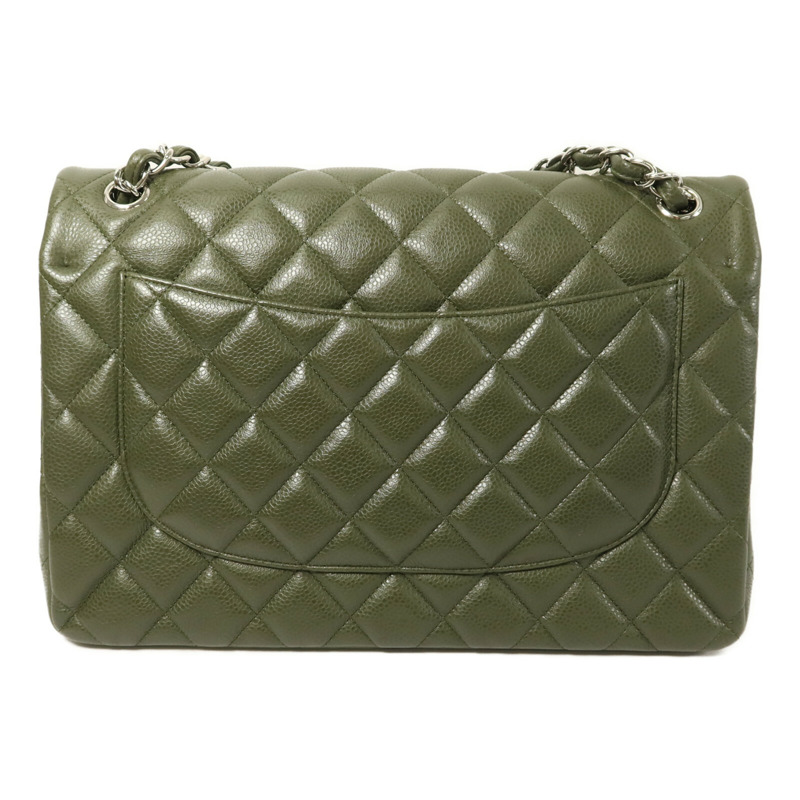 CHANEL 牛皮皮革Large Classic鏈帶肩背袋-1