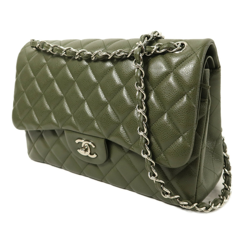 CHANEL 牛皮皮革Large Classic鏈帶肩背袋-2