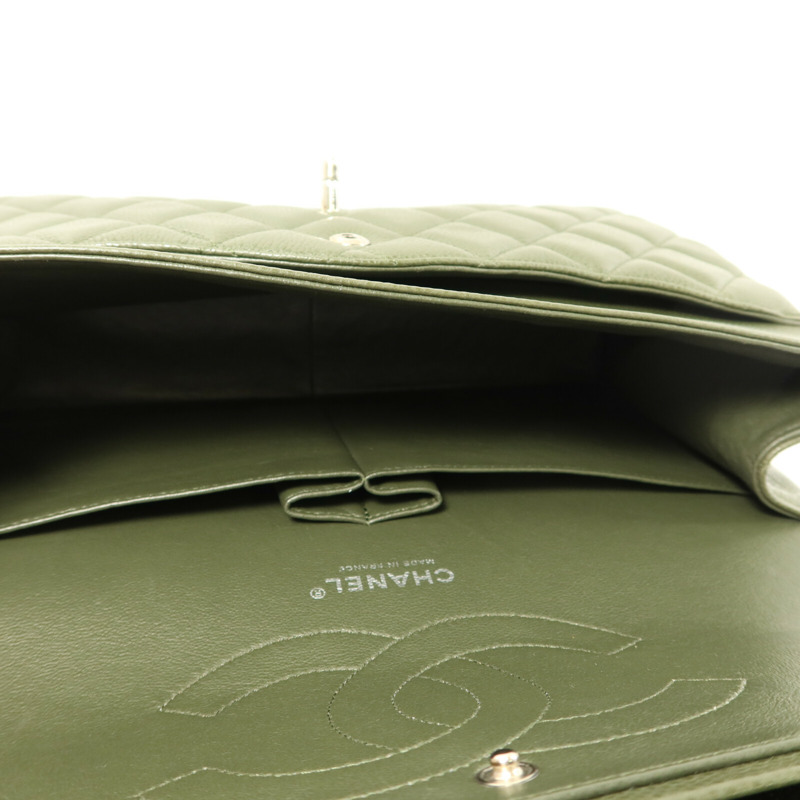 CHANEL 牛皮皮革Large Classic鏈帶肩背袋-4