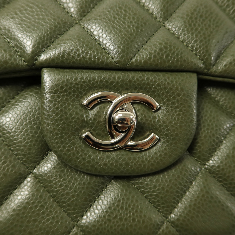 CHANEL 牛皮皮革Large Classic鏈帶肩背袋-5