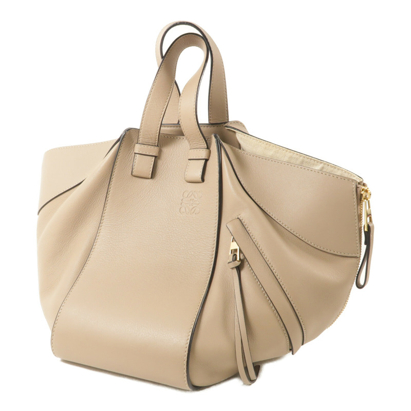 LOEWE 牛皮皮革Hammock Medium手挽肩背兩用袋-1