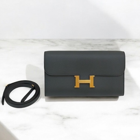 莉亞精品♡ Hermes 康康Togo 海洋藍 w刻 二手美包